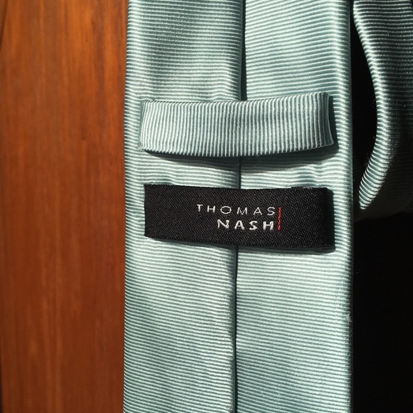 Mint green Thomas Nash tie - Picture 3 of 5